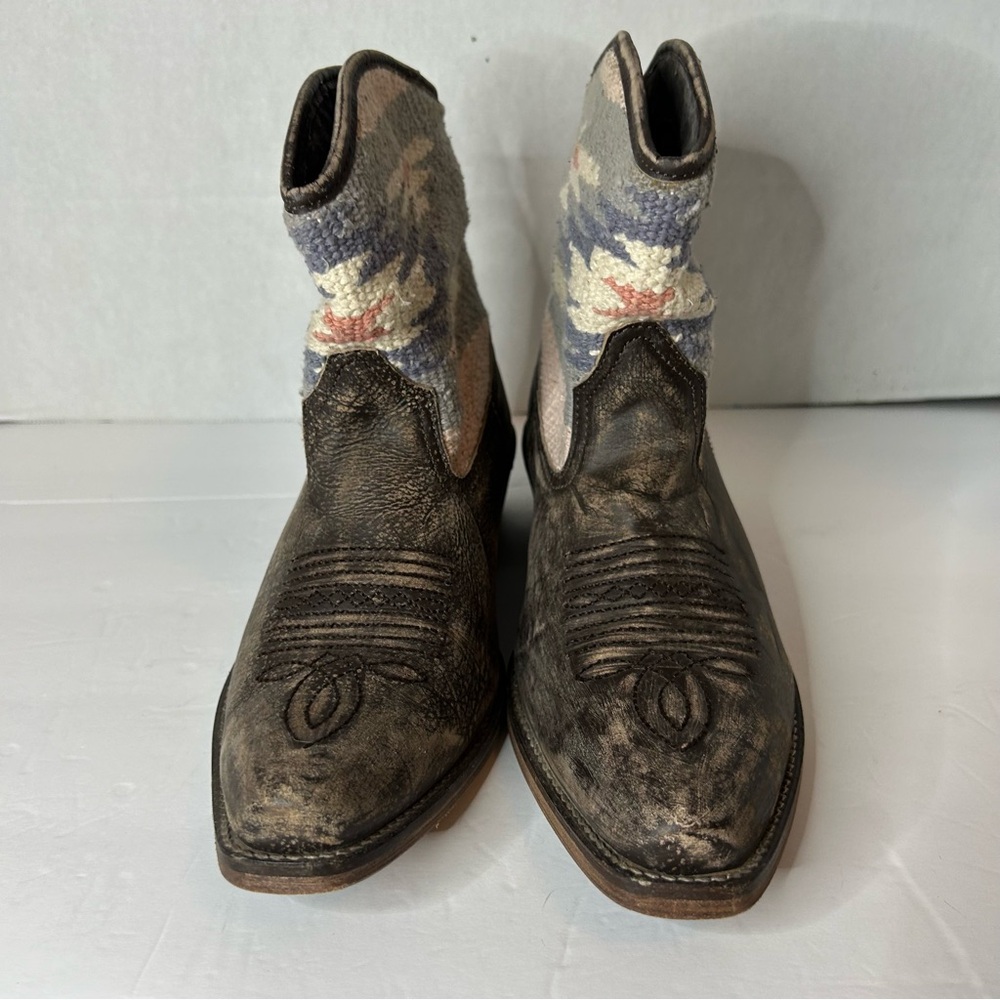 Roper Western Boots Womens Ankle  sky serape  09-021-0977-0692 Size 7.5 Womens - Picture 2 of 12